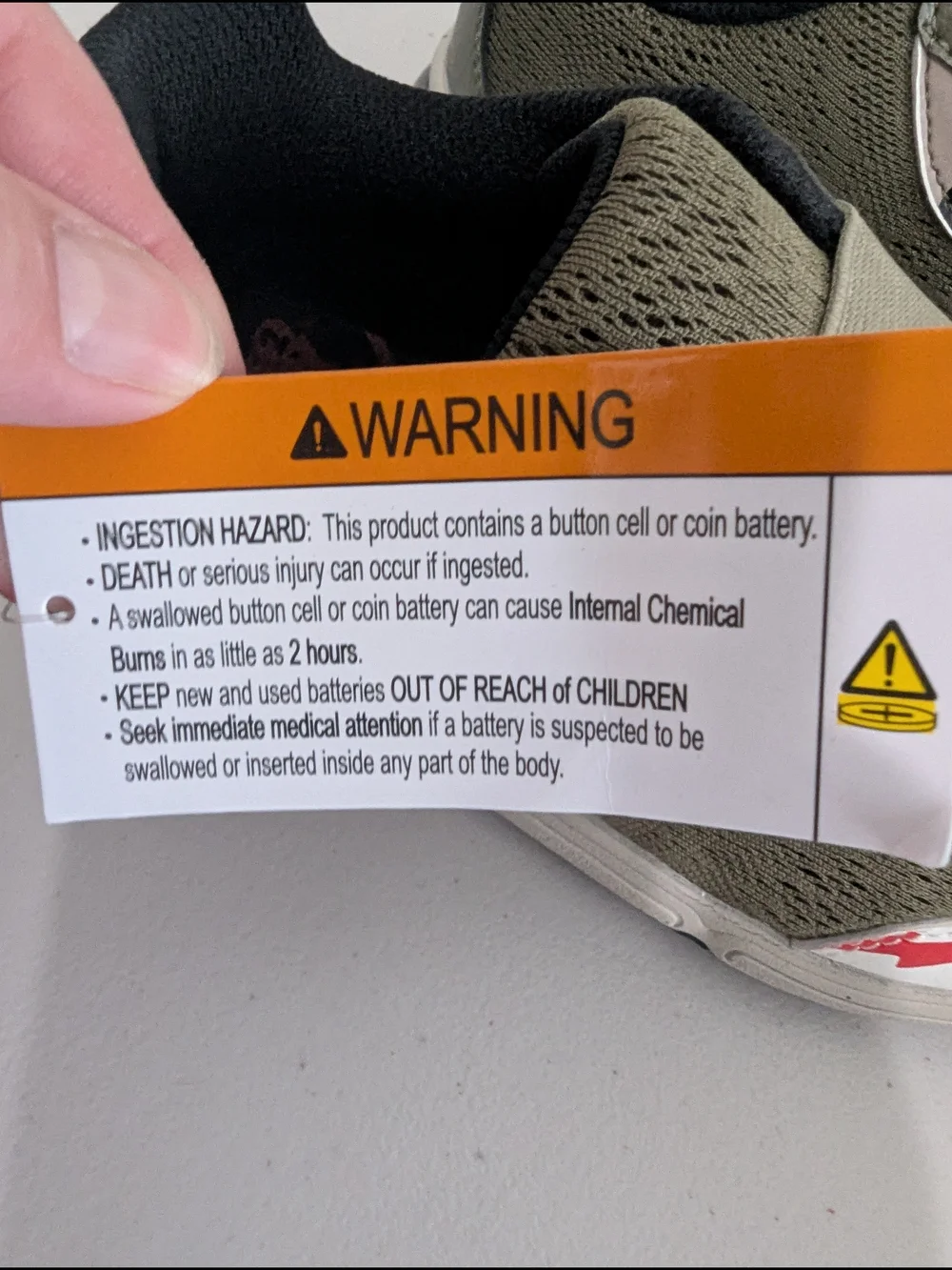 Stride Rite M2P Lighted Monster Sneakers Olive Shark Big Kids Size 1M Light Up